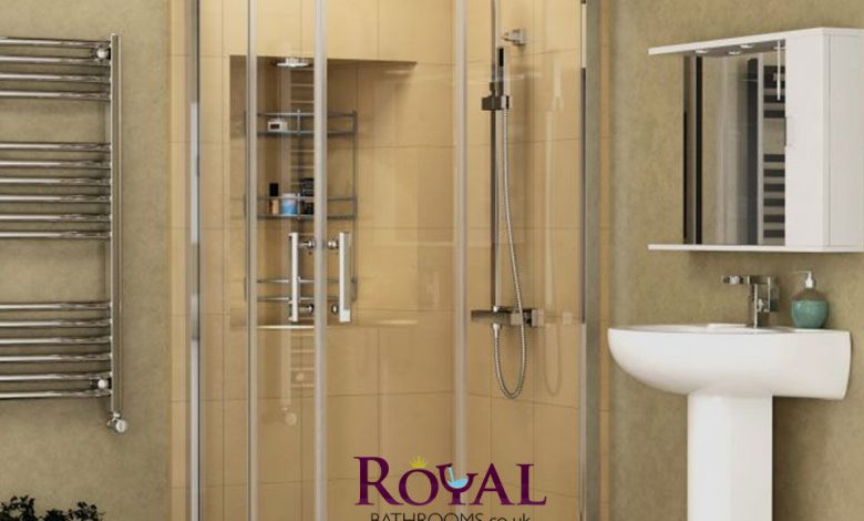 small shower cubicles