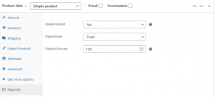 woocommerce deposits